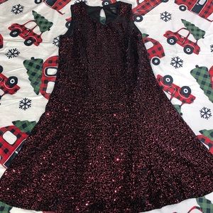 Beautiful Zunie, red sparkles Girl’s fancy/ Holiday party dress. Sz 14